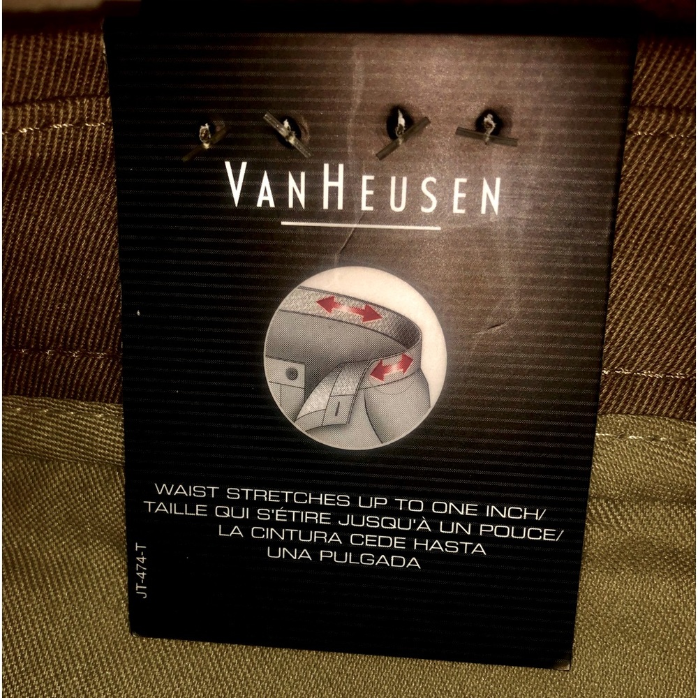 NWT Van Heusen Double Pleated Chino Slacks